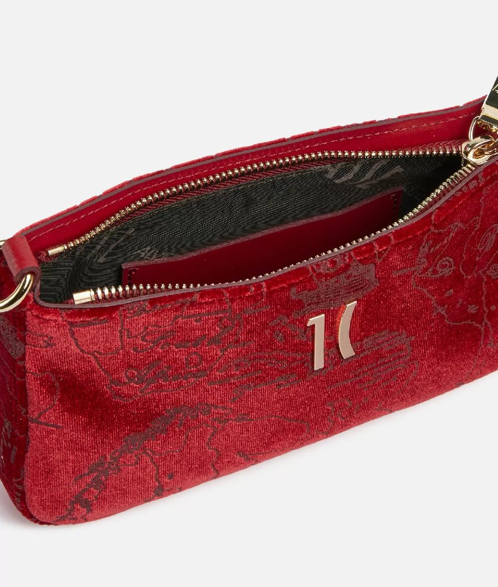 Alviero martini 1a classe Moments Bag pochette con tracolla e catena Rosso Pezzi Unici