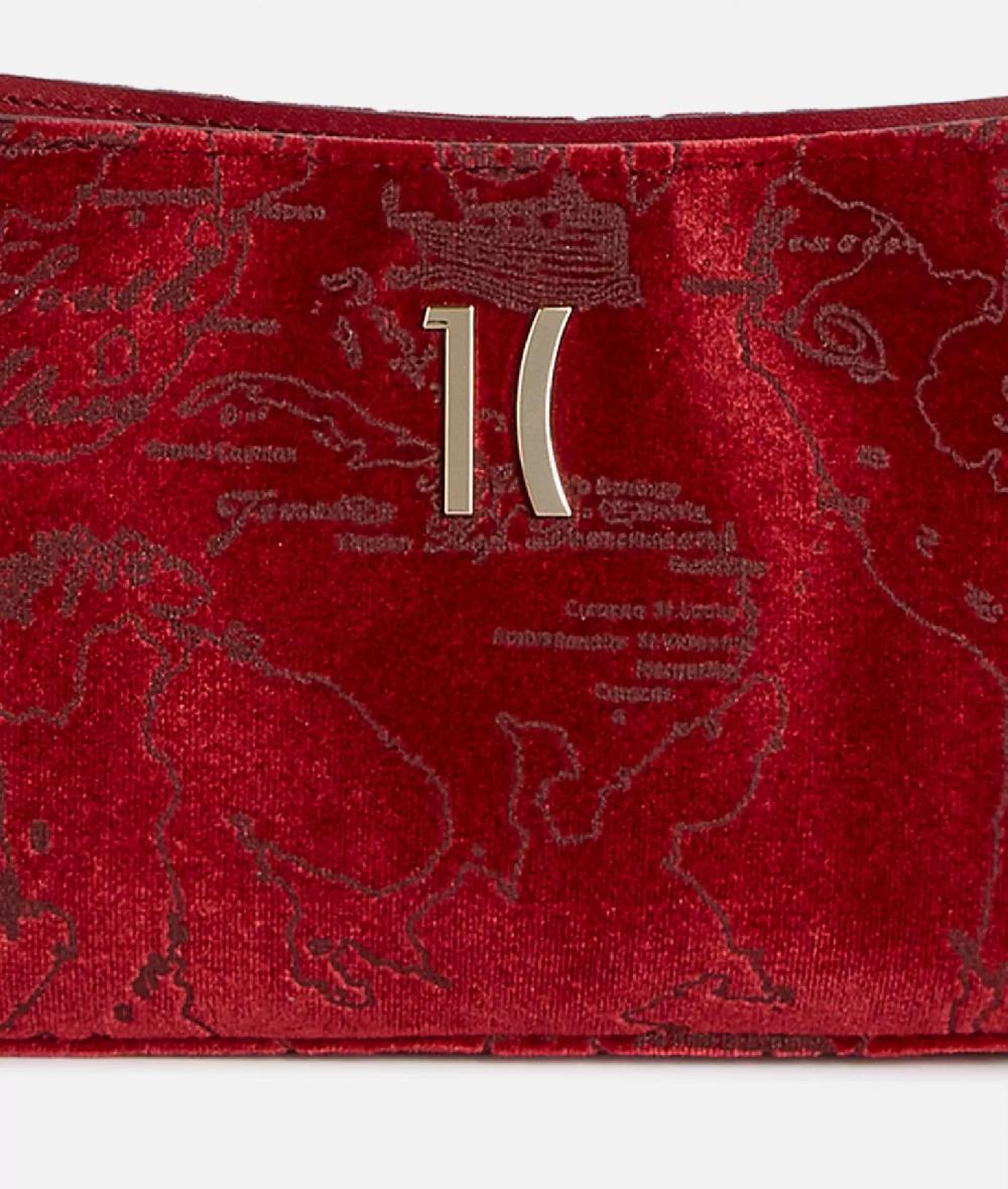 Alviero martini 1a classe Moments Bag pochette con tracolla e catena Rosso Pezzi Unici