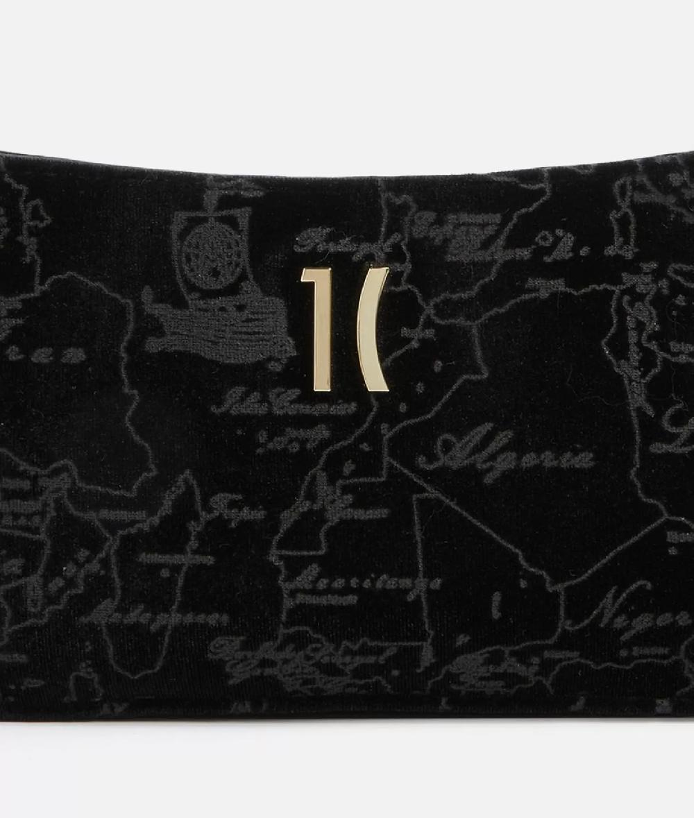 Alviero martini 1a classe Moments Bag pochette con tracolla e catena Nero Soddisfazione Garantita