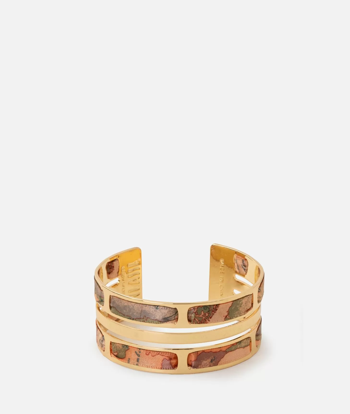 Alviero martini 1a classe Bangle doppio con nastro Geo Classic Oro Chiaro Negozi Online