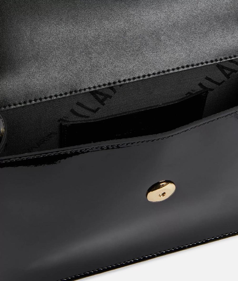 Alviero martini 1a classe Winter Spirit tracollina con patta in vernice Nera Fino Al -60%