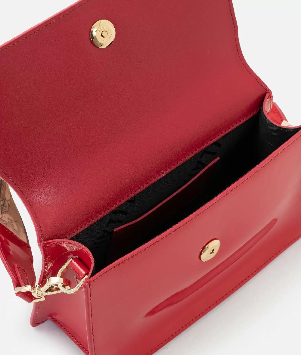 Alviero martini 1a classe Winter Spirit tracollina con patta in vernice Rossa Shopping Online
