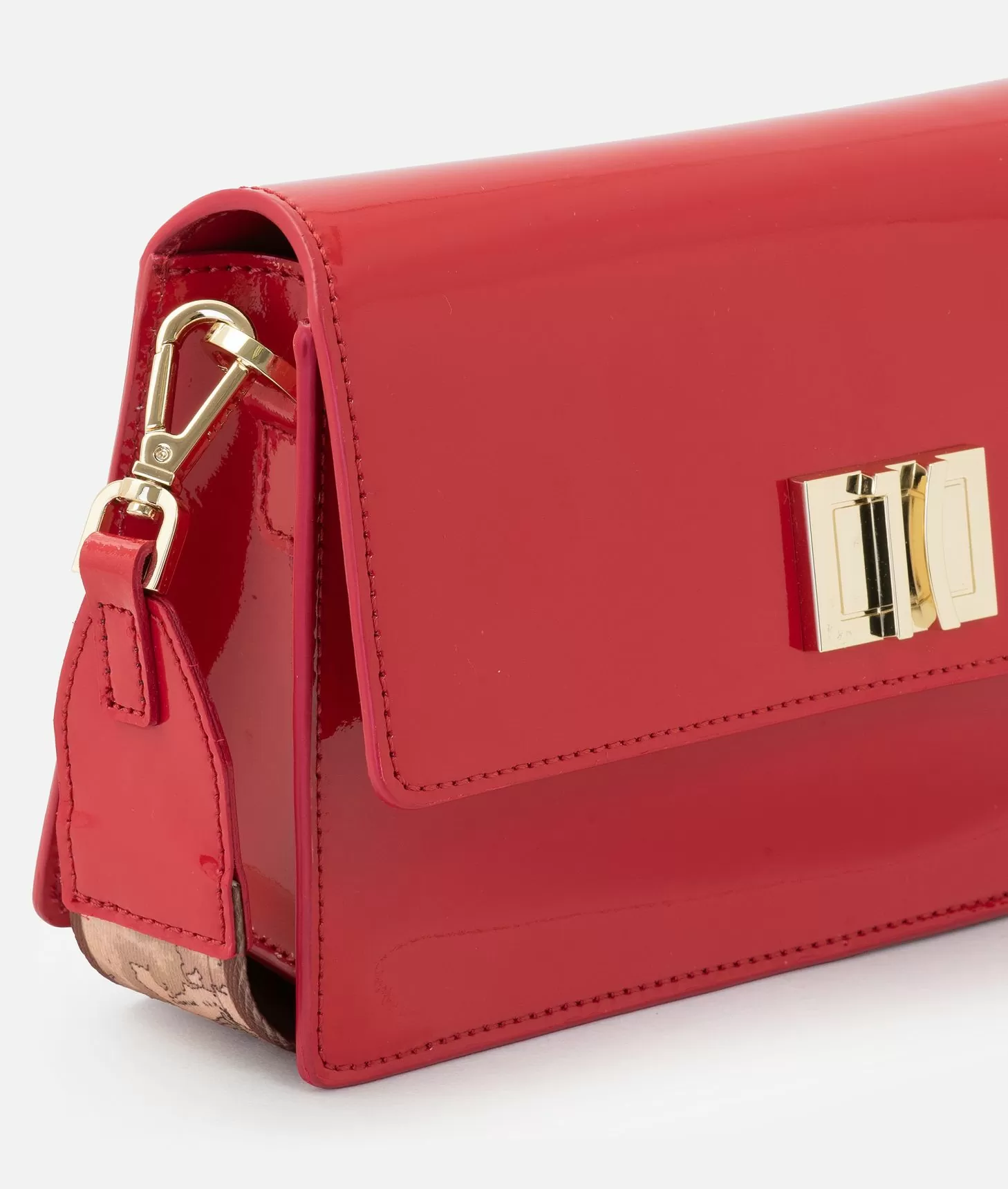 Alviero martini 1a classe Winter Spirit tracollina con patta in vernice Rossa Shopping Online