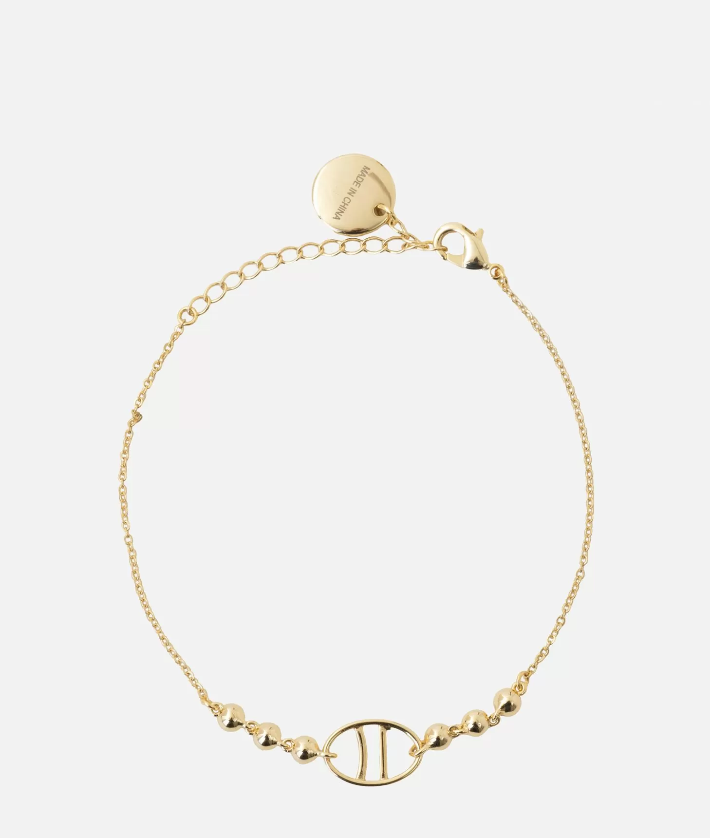 Alviero martini 1a classe Bracciale con logo 1C e pietre magenta Oro Novità