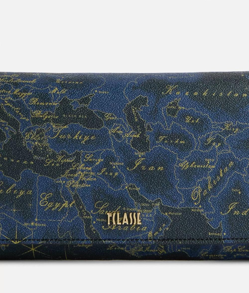 Alviero martini 1a classe Geo Midnight pochette con patta Blu Notte Hotsell