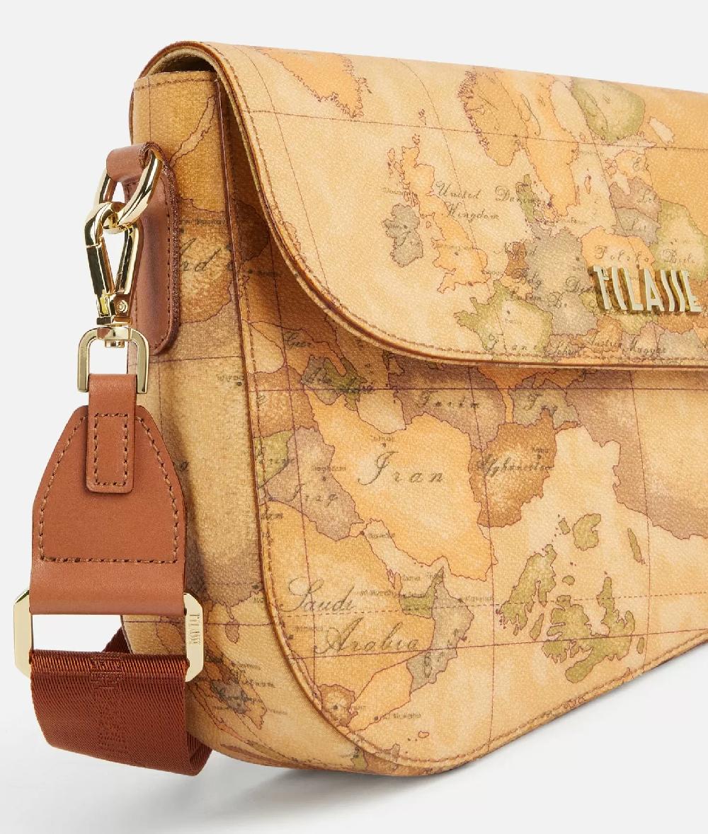 Alviero martini 1a classe Borsa a tracolla con patta in tessuto stampa Geo Classic Naturale Negozi Online