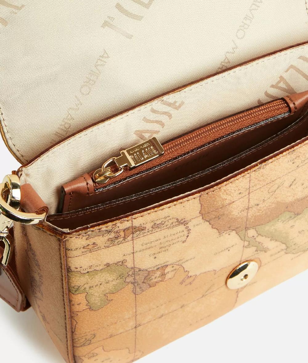 Alviero martini 1a classe Borsa a tracolla in tessuto stampa Geo Classic Naturale Promozione Limitata