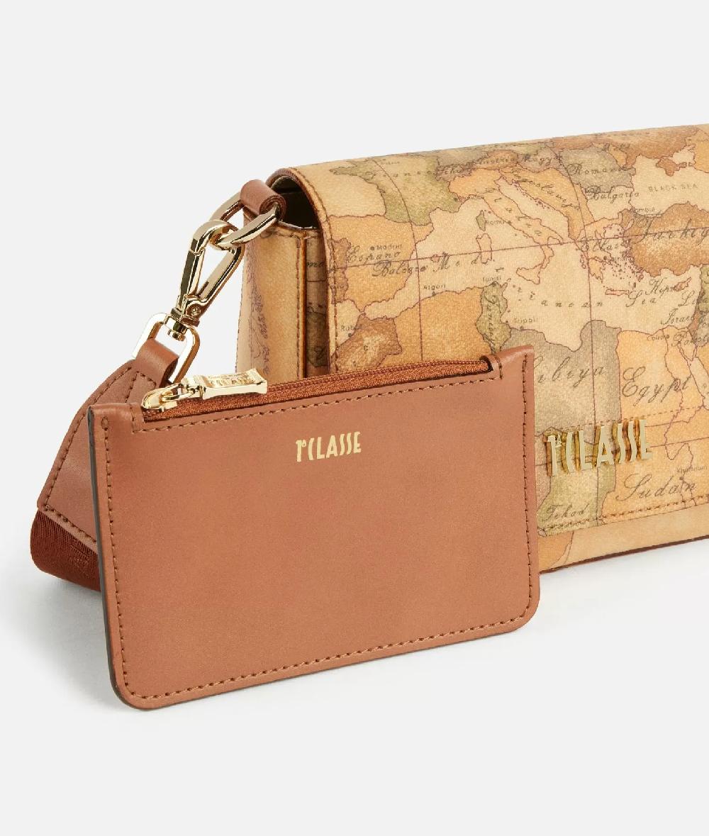 Alviero martini 1a classe Borsa a tracolla in tessuto stampa Geo Classic Naturale Promozione Limitata