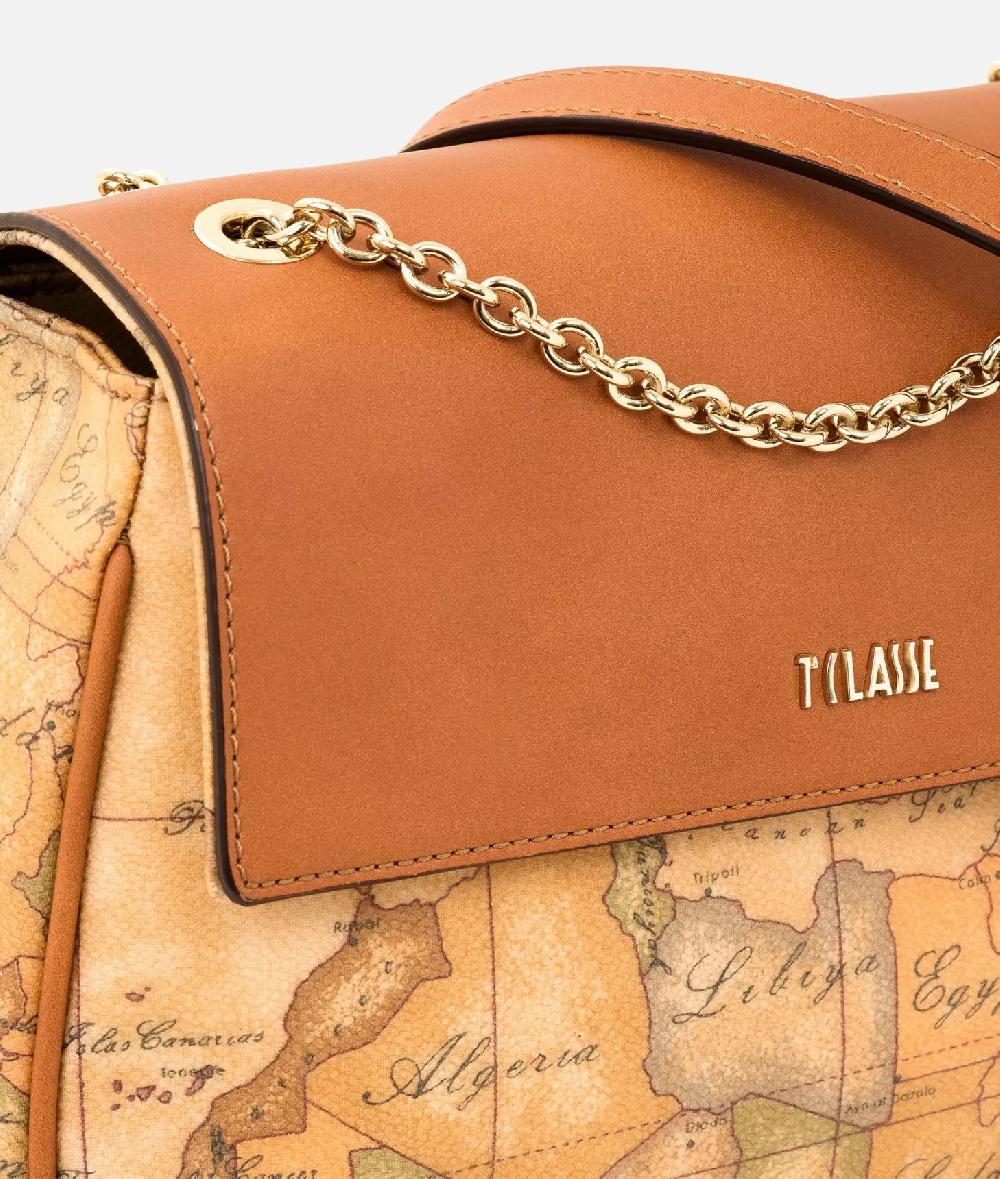 Alviero martini 1a classe Geo Classic Borsa mini con battente in pelle Affare Del Giorno
