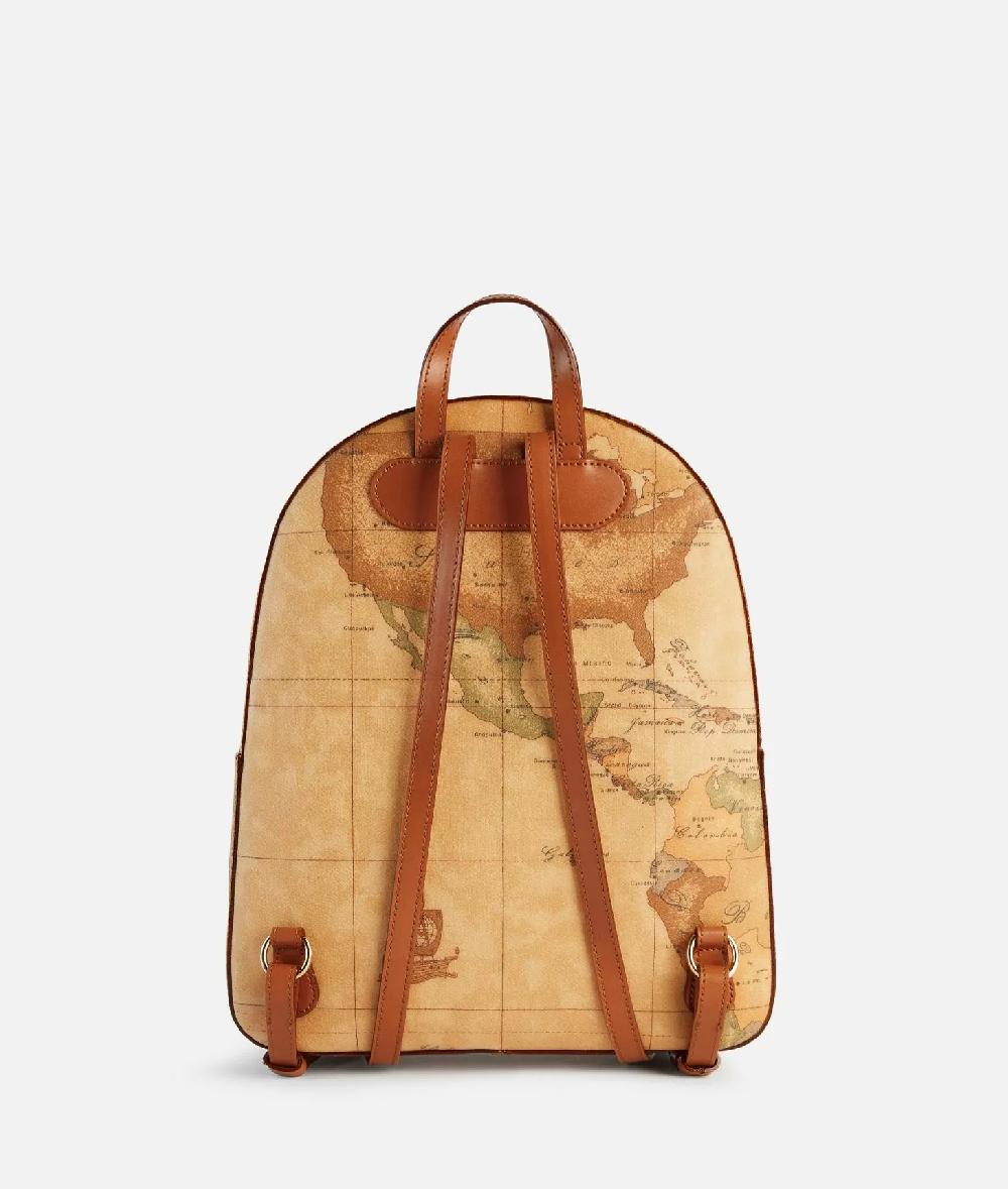 Alviero martini 1a classe Zaino tre tasche in tessuto stampa Geo Classic Naturale Online
