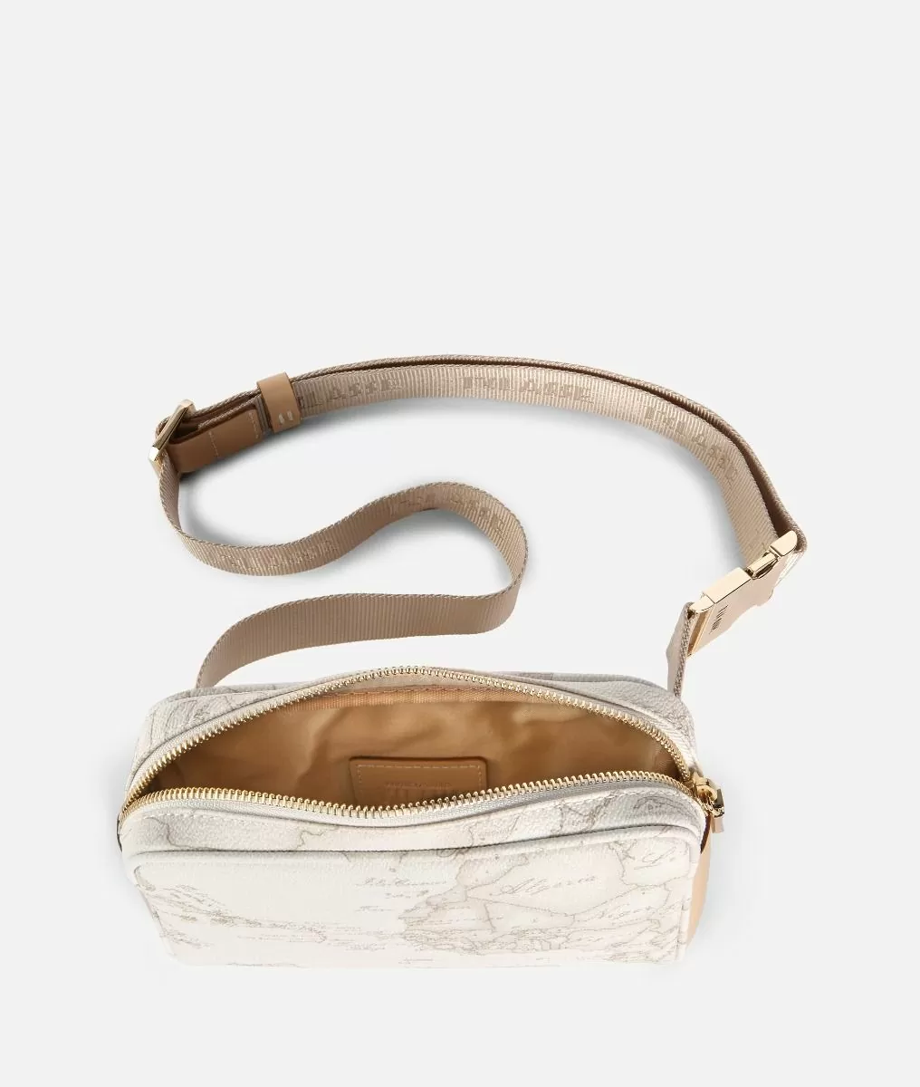 Alviero martini 1a classe Geo White Marsupio con cintura a nastro Saldi Di Fabbrica