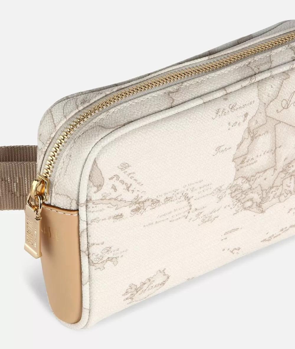 Alviero martini 1a classe Geo White Marsupio con cintura a nastro Saldi Di Fabbrica