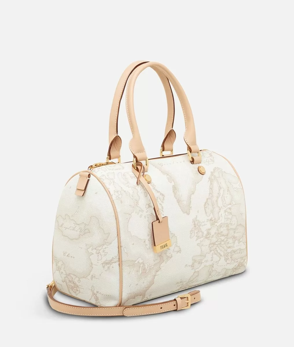 Alviero martini 1a classe Geo White Borsa media a bauletto Spedizione Gratuita