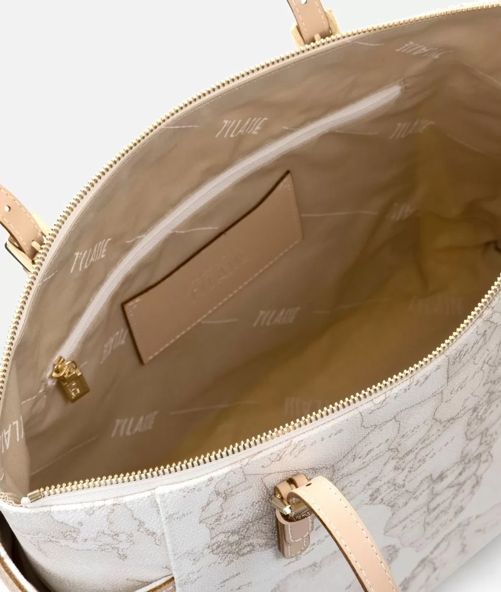 Alviero martini 1a classe Geo White tote bag grande Negozi Online