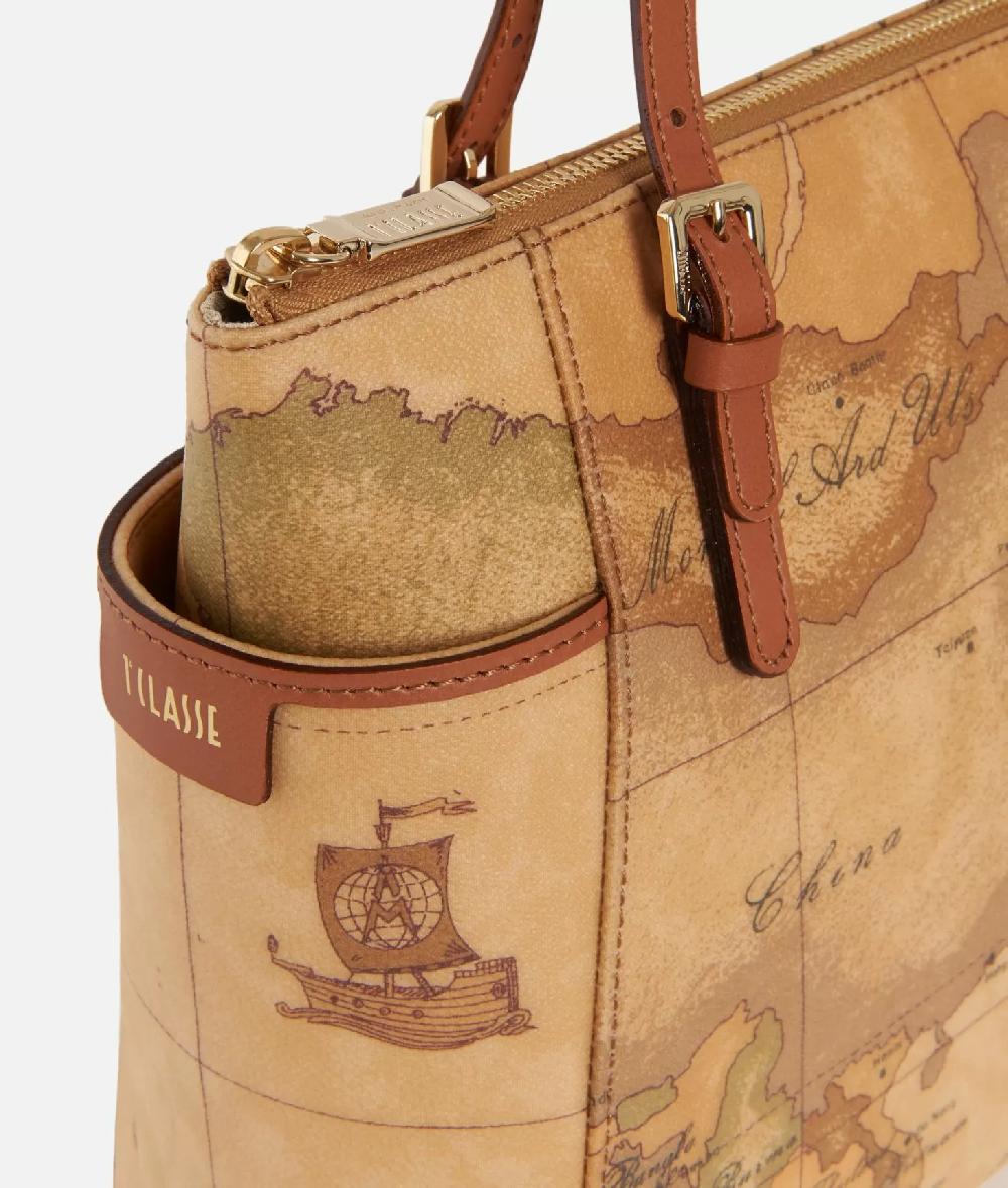 Alviero martini 1a classe Geo Classic Shopping bag con fibbie Acquista Ora