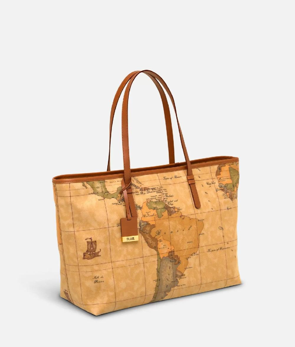 Alviero martini 1a classe Geo Classic Borsa shopping maxi con zip Shopping Online
