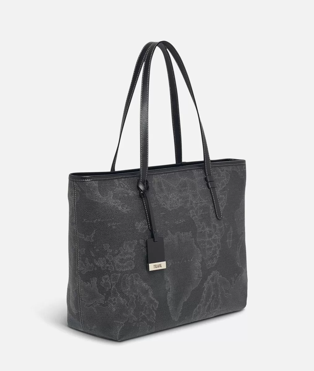 Alviero martini 1a classe Geo Black Borsa shopping grande Geo Dark Prezzo Ridotto