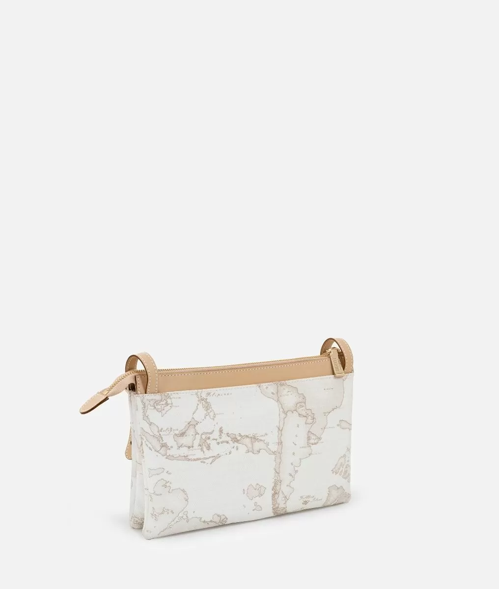 Alviero martini 1a classe Geo White borsa a tracolla media Grande vendita