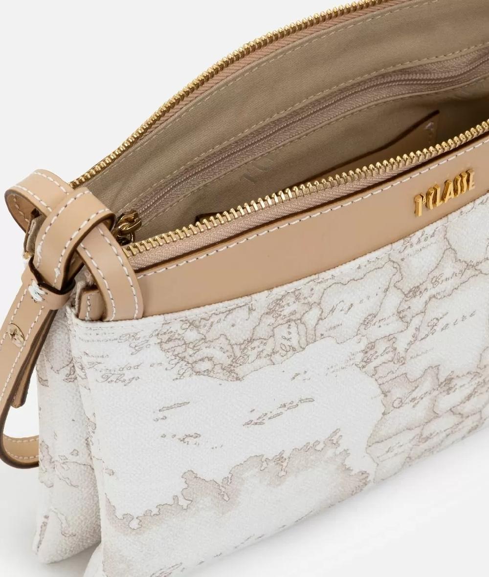 Alviero martini 1a classe Geo White borsa a tracolla media Grande vendita