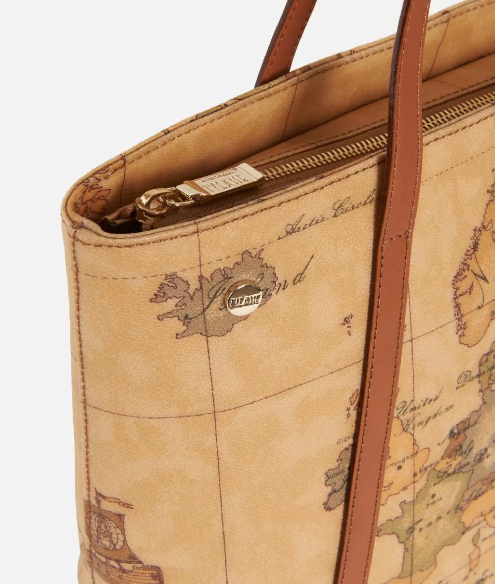 Alviero martini 1a classe Geo Classic Shopping bag con borchiette media Vendita calda