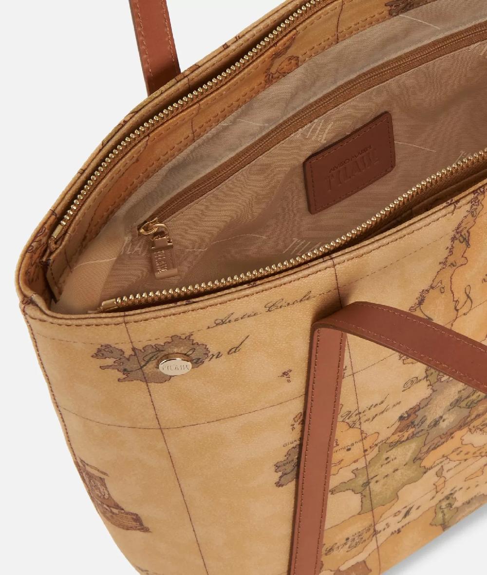 Alviero martini 1a classe Geo Classic Shopping bag con borchiette media Vendita calda