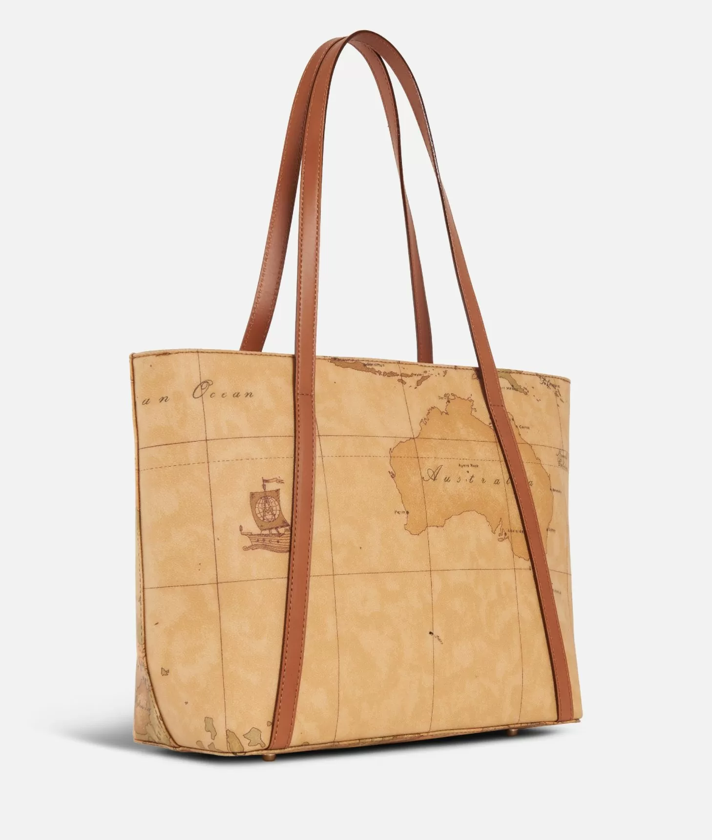 Alviero martini 1a classe Geo Classic Shopping bag con borchiette media Vendita calda