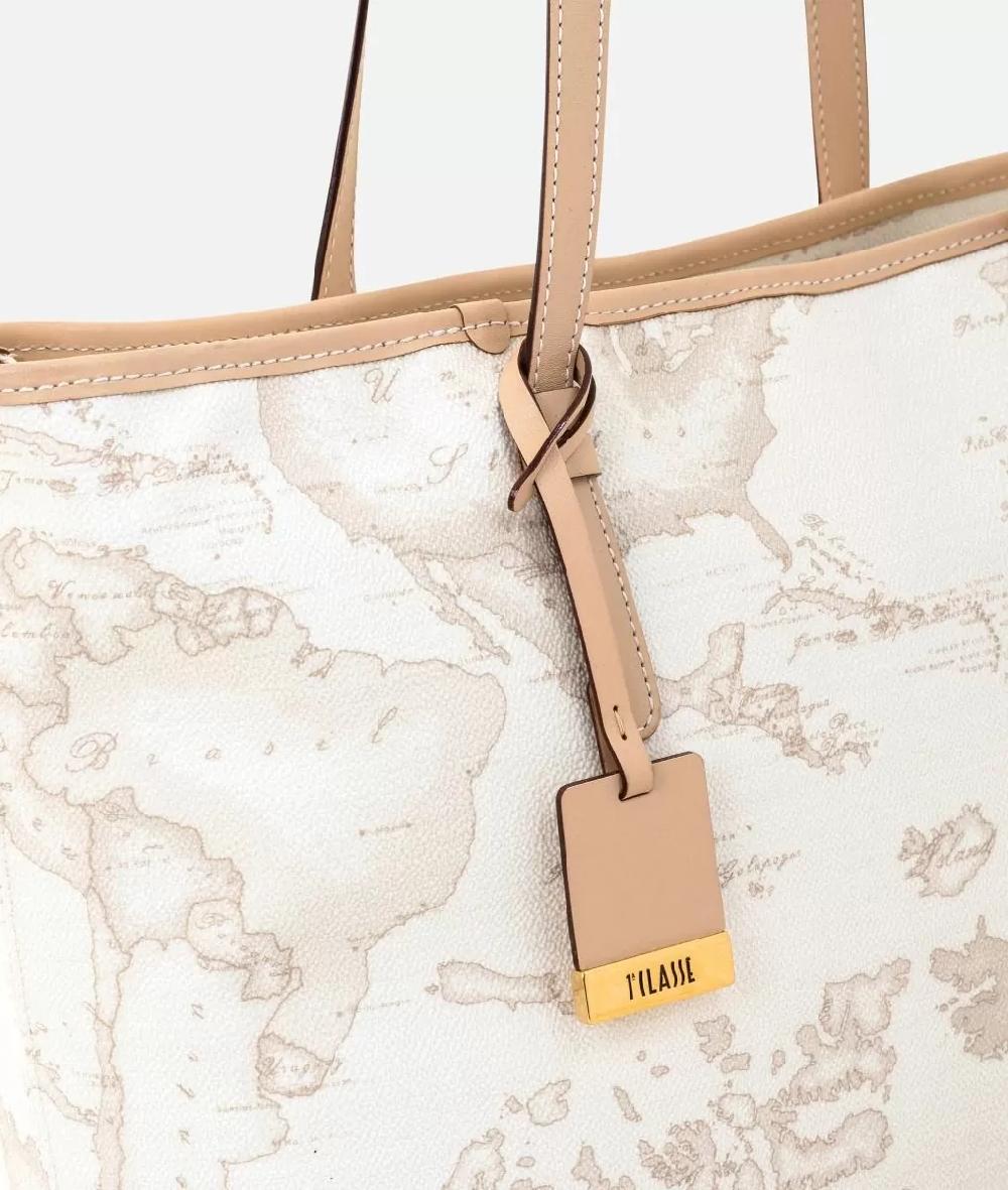 Alviero martini 1a classe Geo White Borsa shopping grande Ultimo giorno