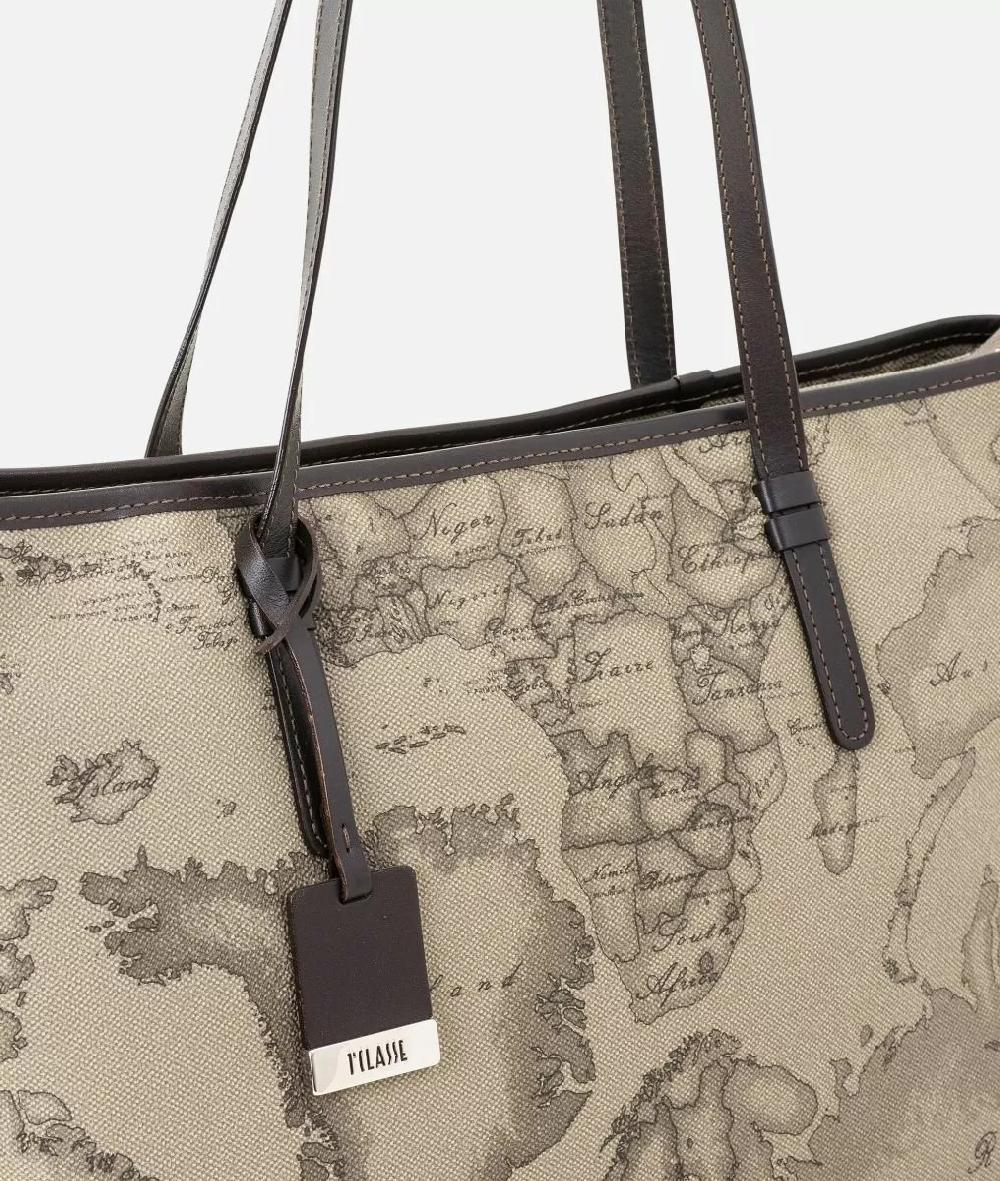 Alviero martini 1a classe Geo Tortora Borsa shopping grande Fino al 50% di sconto