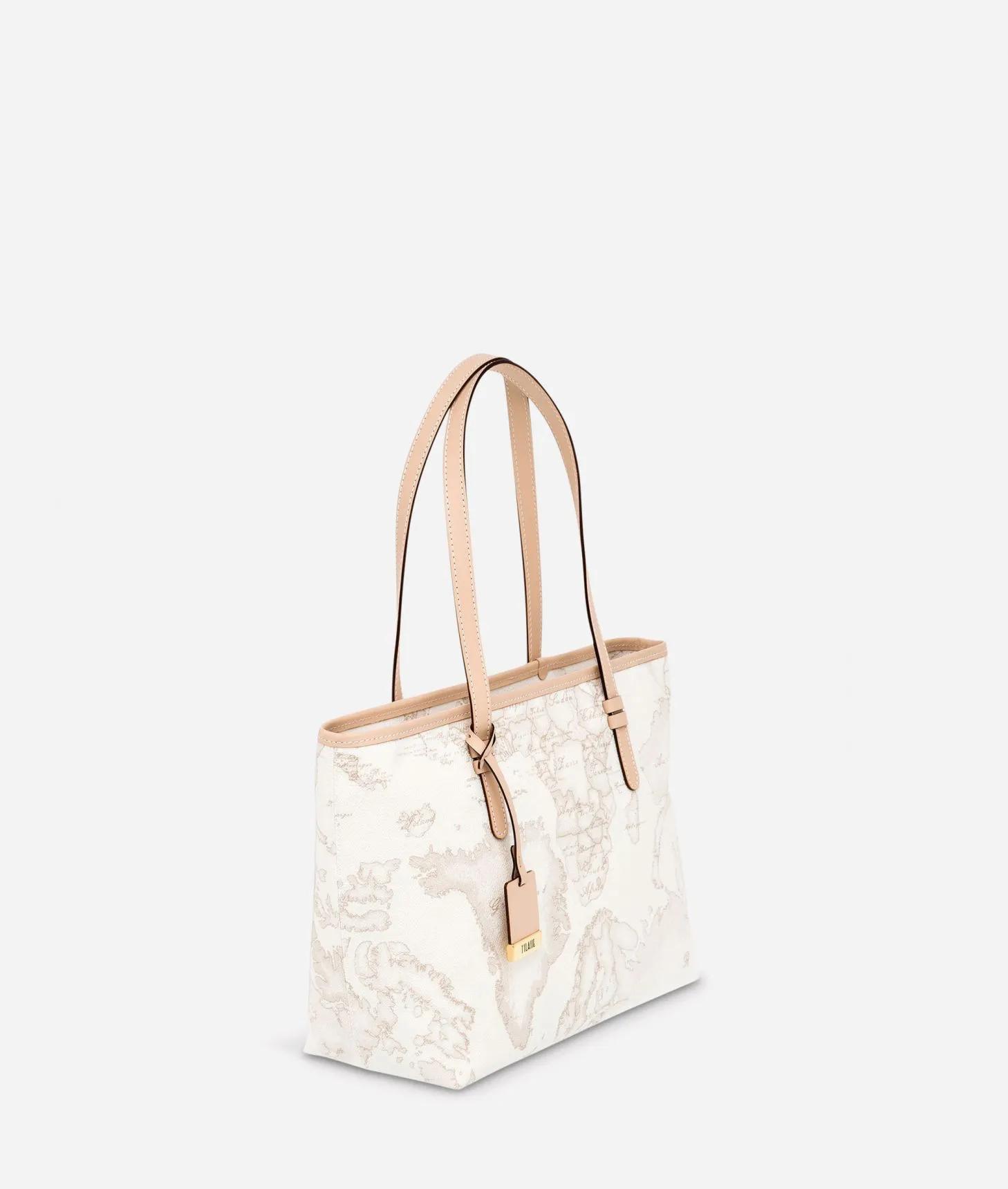 Alviero martini 1a classe Geo White Borsa shopping media Solo un giorno rimasto