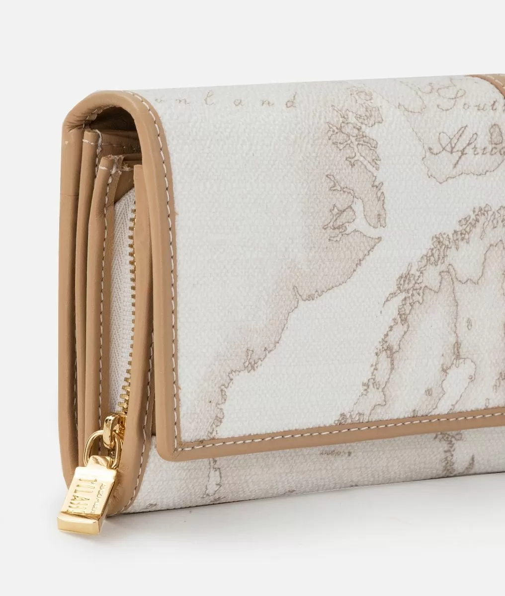 Alviero martini 1a classe Geo White portafoglio con piastrina frontale 1C Qualità