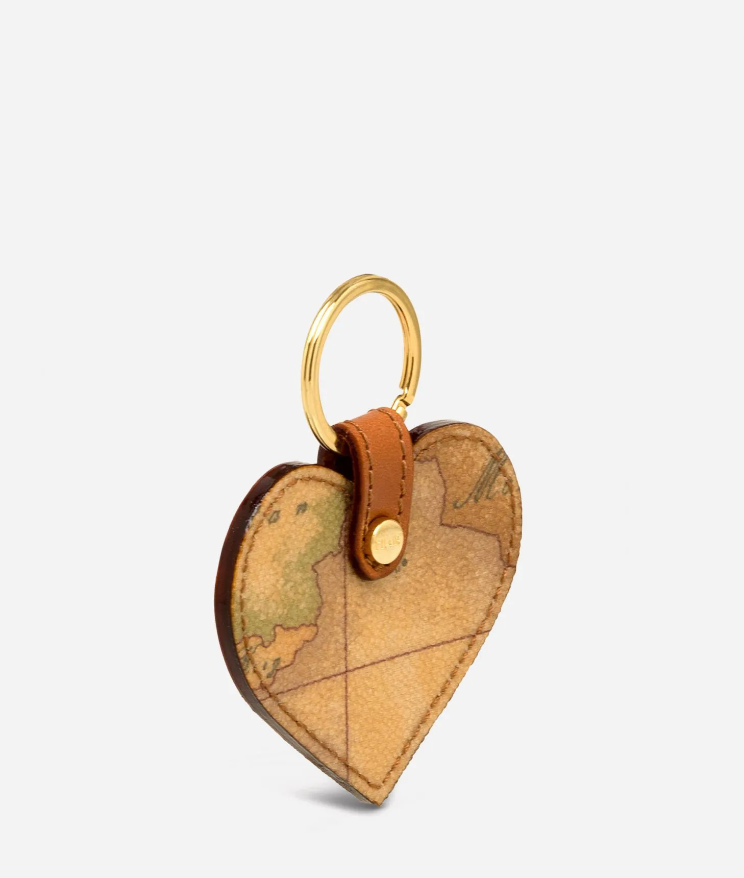 Alviero martini 1a classe Geo Classic Portachiavi a cuore con anello Offerta speciale