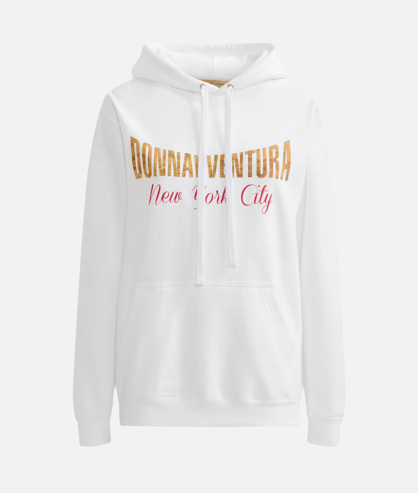 Alviero martini 1a classe Felpa Donnavventura con cappuccio Bianca Fino al 60% di sconto
