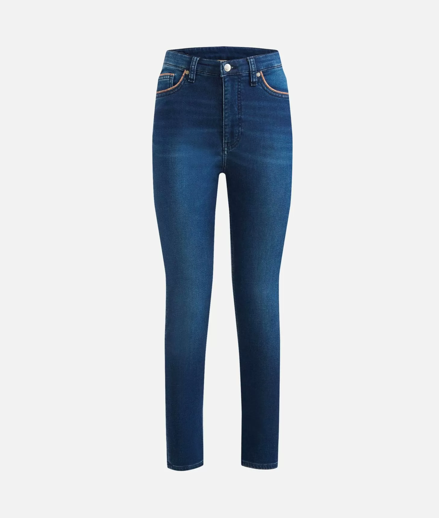 Alviero martini 1a classe Jeans slim in denim felpa a vita alta Blu Stone Officina