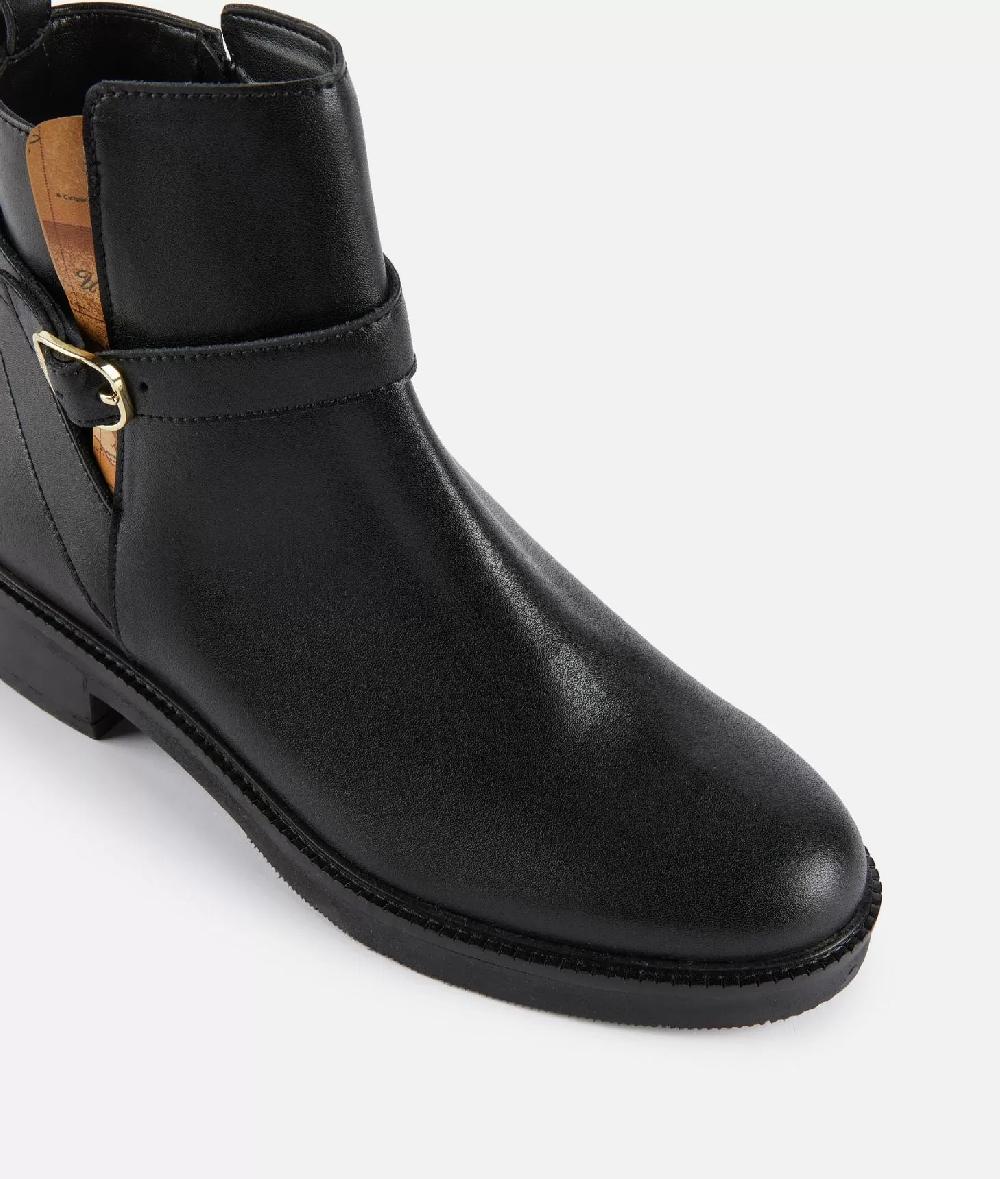 Alviero martini 1a classe Stivaletti beatles in pelle liscia con cinturino Neri Qualità Garantita