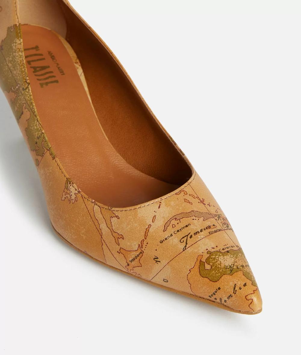 Alviero martini 1a classe Décolleté in nappa con tacco basso stampa Geo Classic Shopping Online