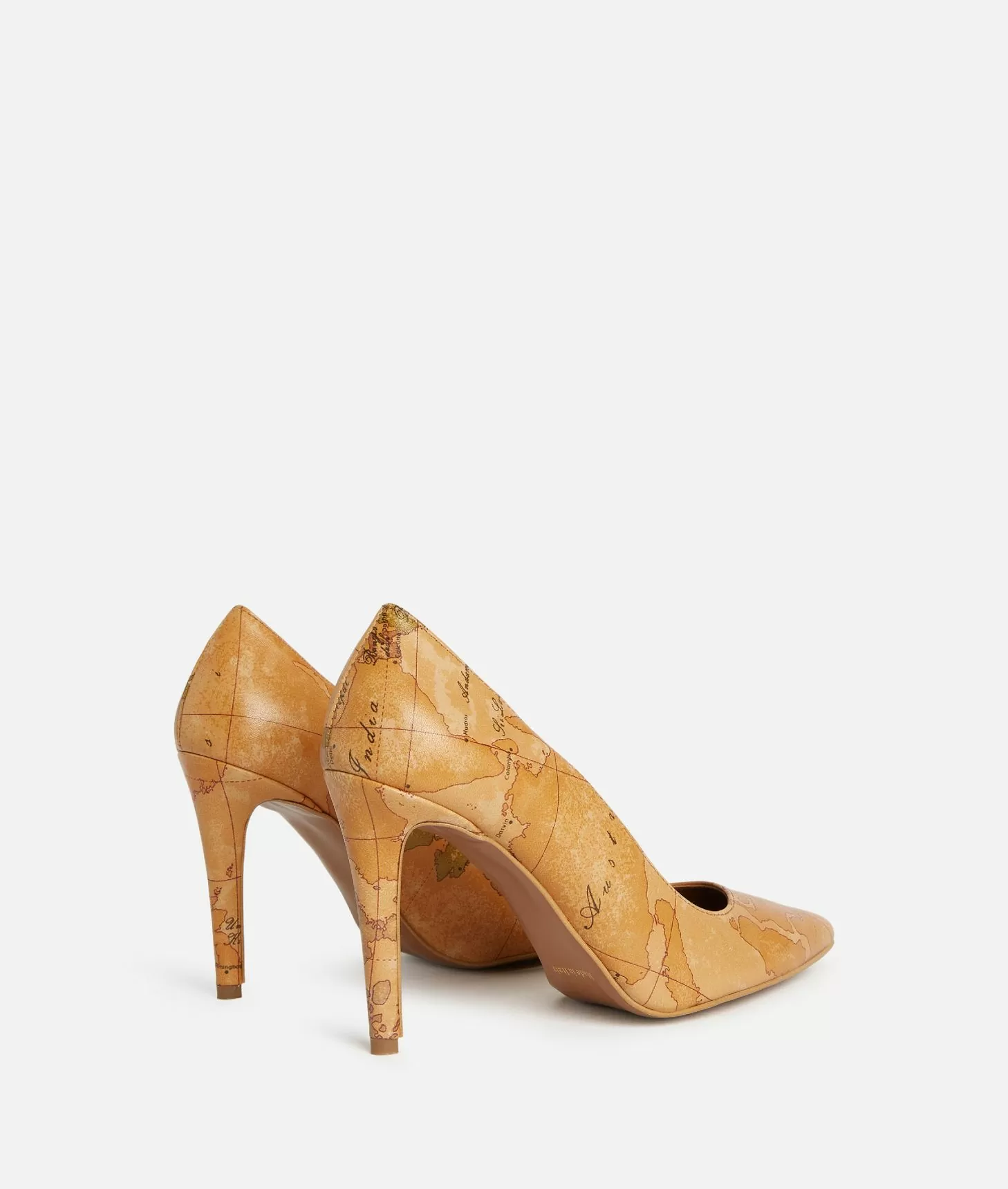 Alviero martini 1a classe Décolleté in nappa con tacco alto stampa Geo Classic Prezzo Ridotto