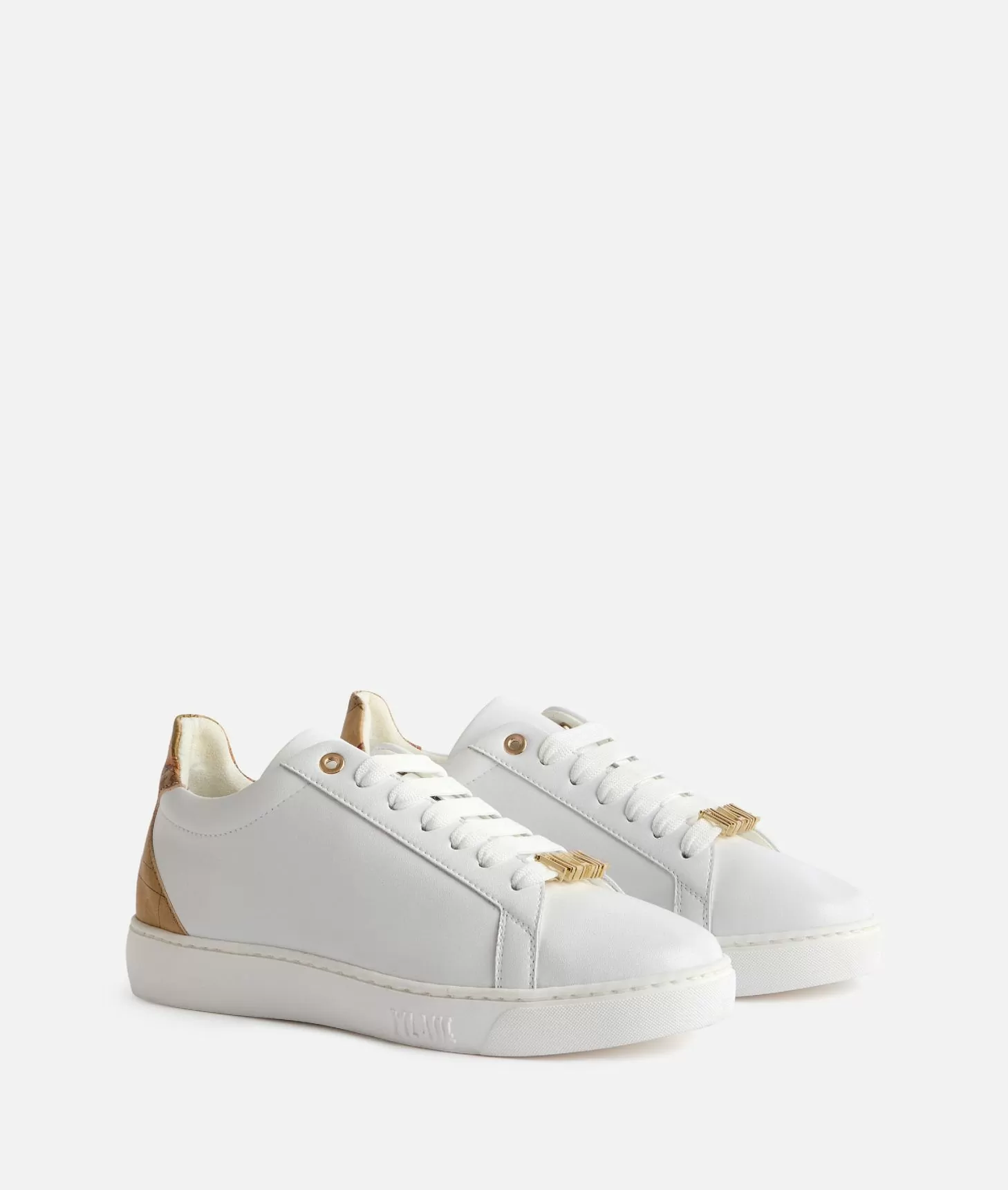 Alviero martini 1a classe Sneakers in pelle liscia con passalaccio 1ᴬ Classe Bianche Convenienza