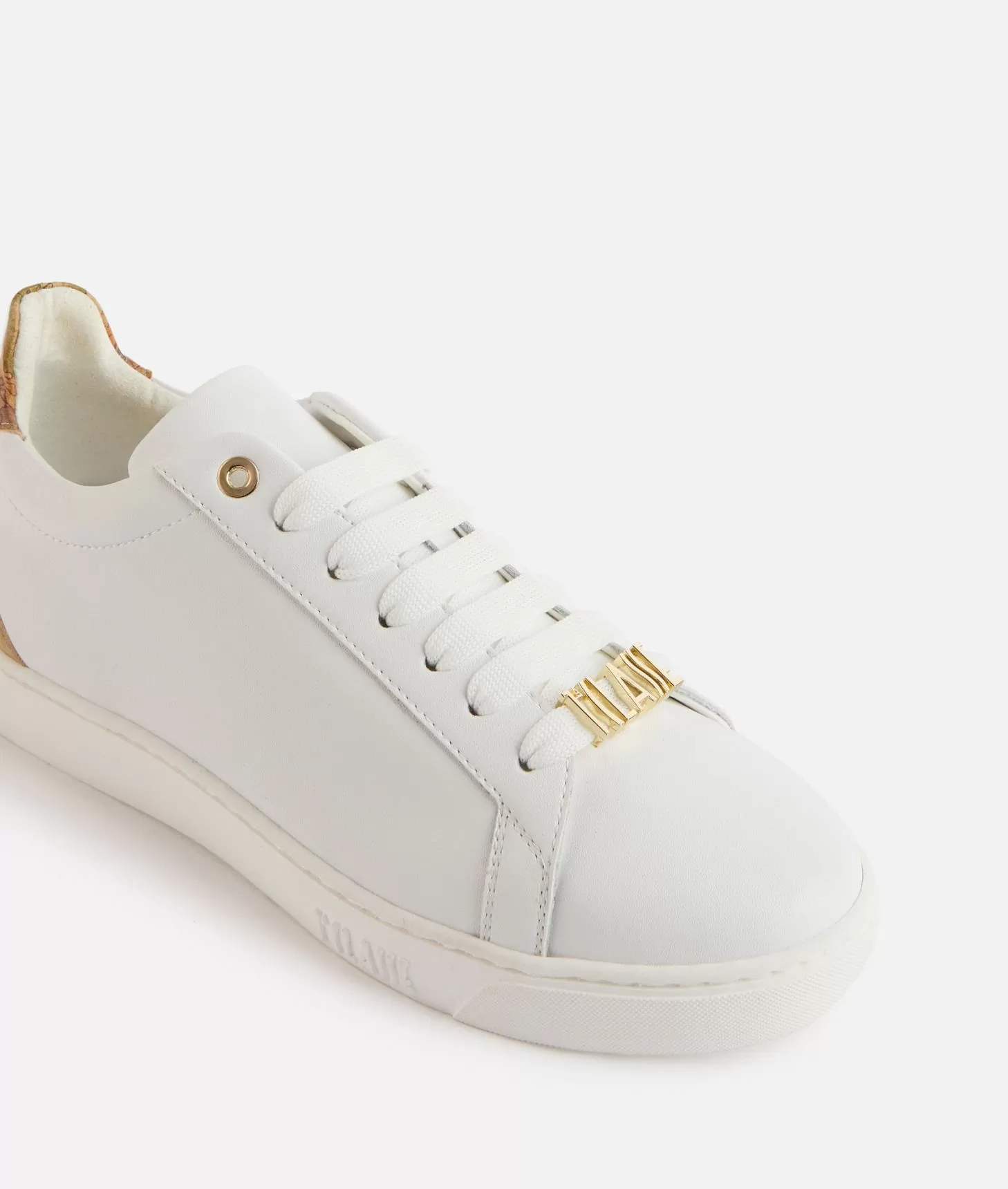 Alviero martini 1a classe Sneakers in pelle liscia con passalaccio 1ᴬ Classe Bianche Convenienza