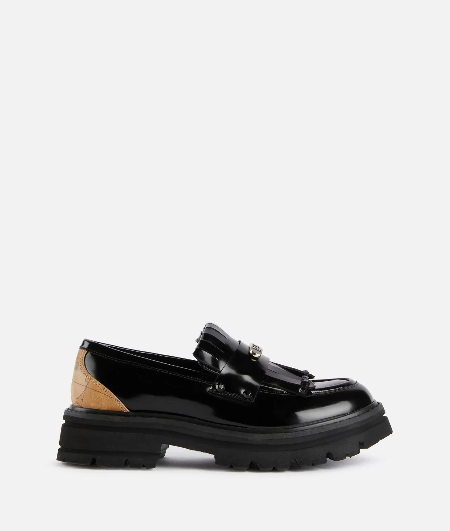 Alviero martini 1a classe Mocassini in eco pelle spazzolata con placchetta 1ᴬ Classe Neri Economico