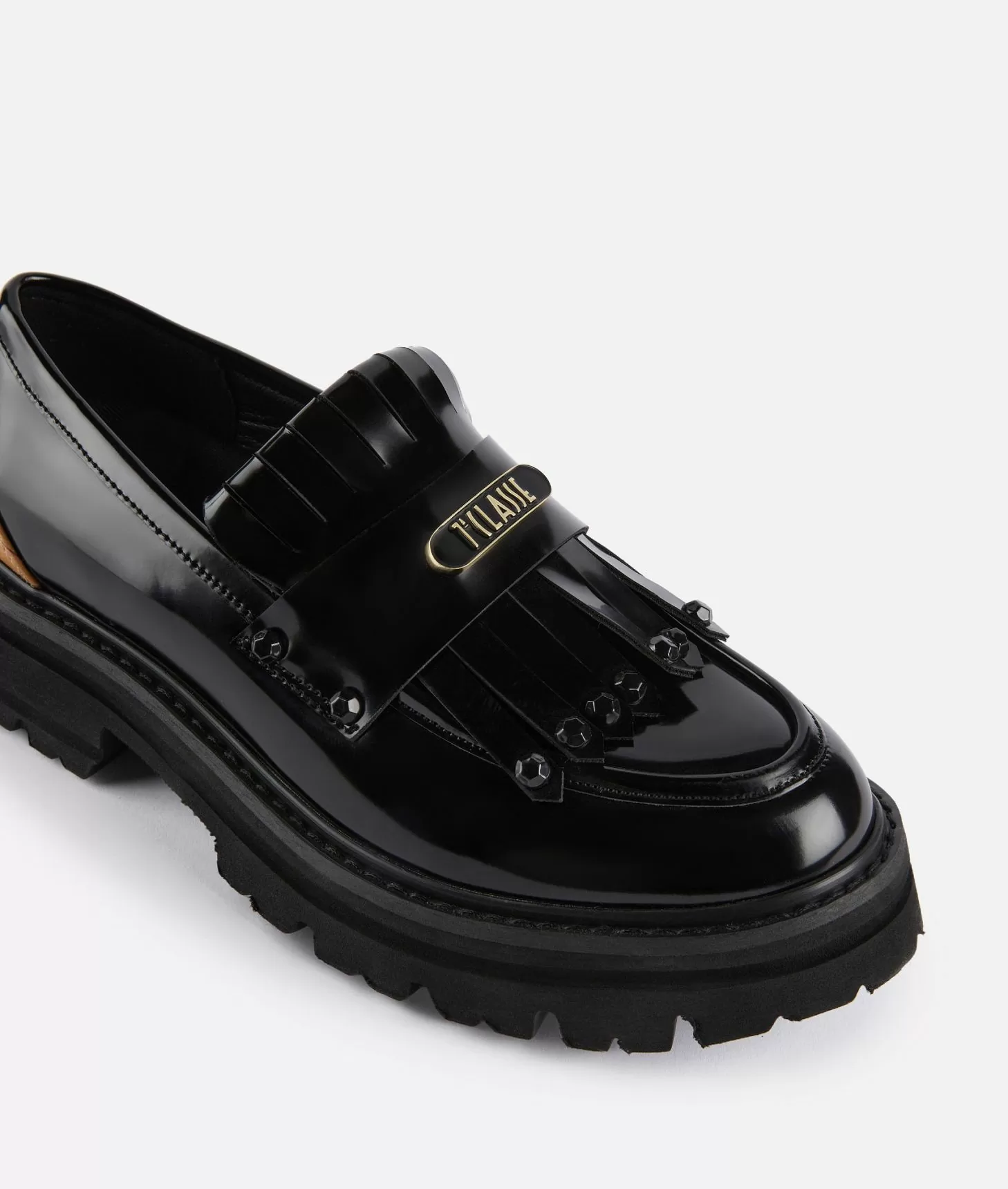 Alviero martini 1a classe Mocassini in eco pelle spazzolata con placchetta 1ᴬ Classe Neri Economico