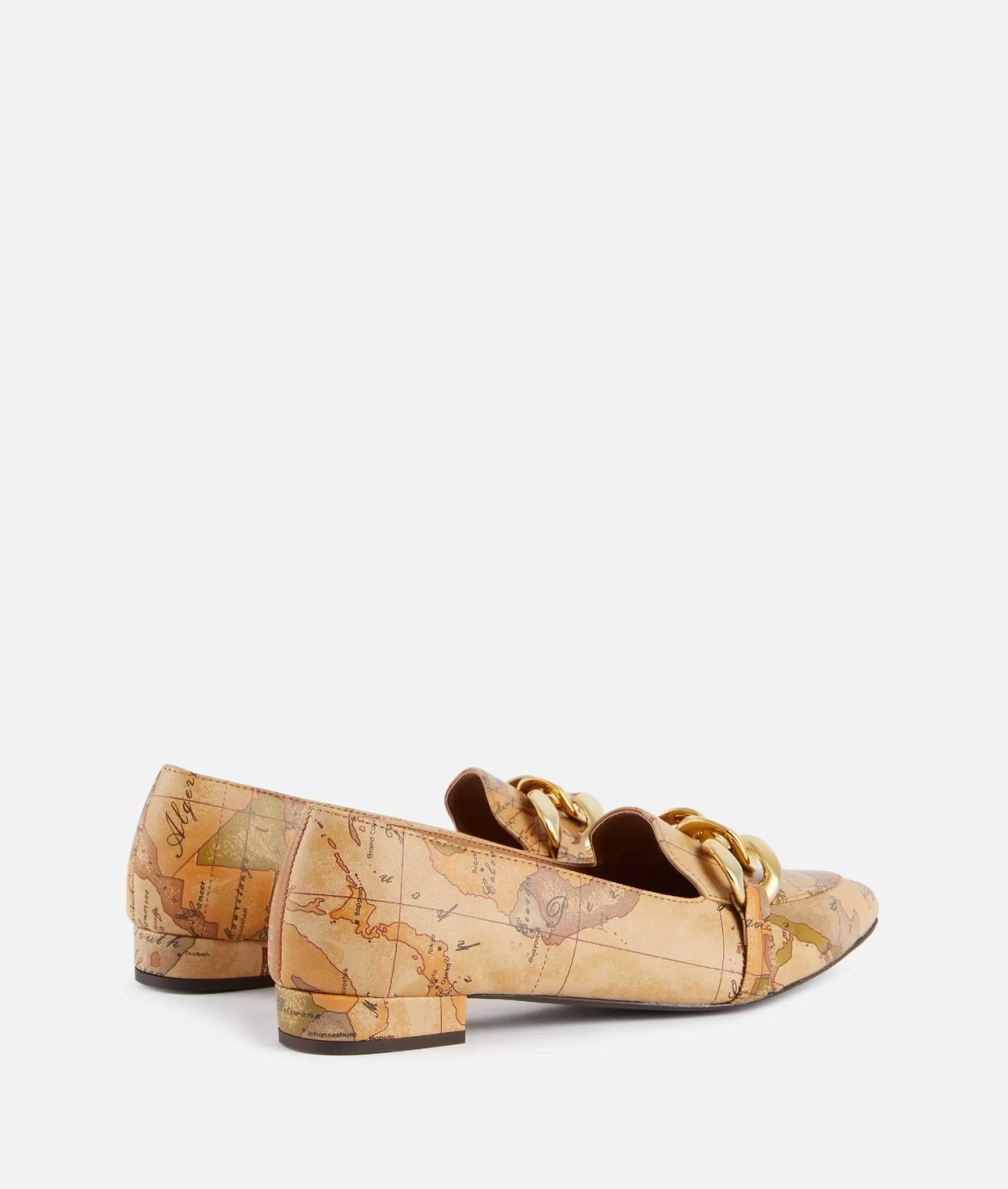 Alviero martini 1a classe Mocassini in eco nappa con maxi catena Geo Classic Offerte