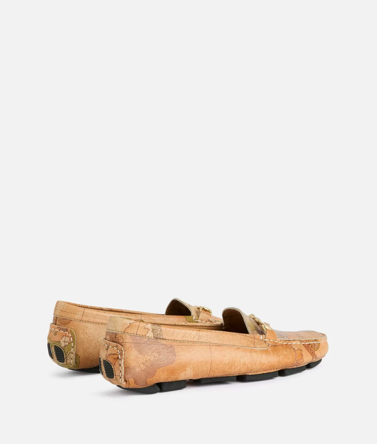 Alviero martini 1a classe Mocassini in nappa con morsetto 1C stampa Geo Classic Vendita Economica