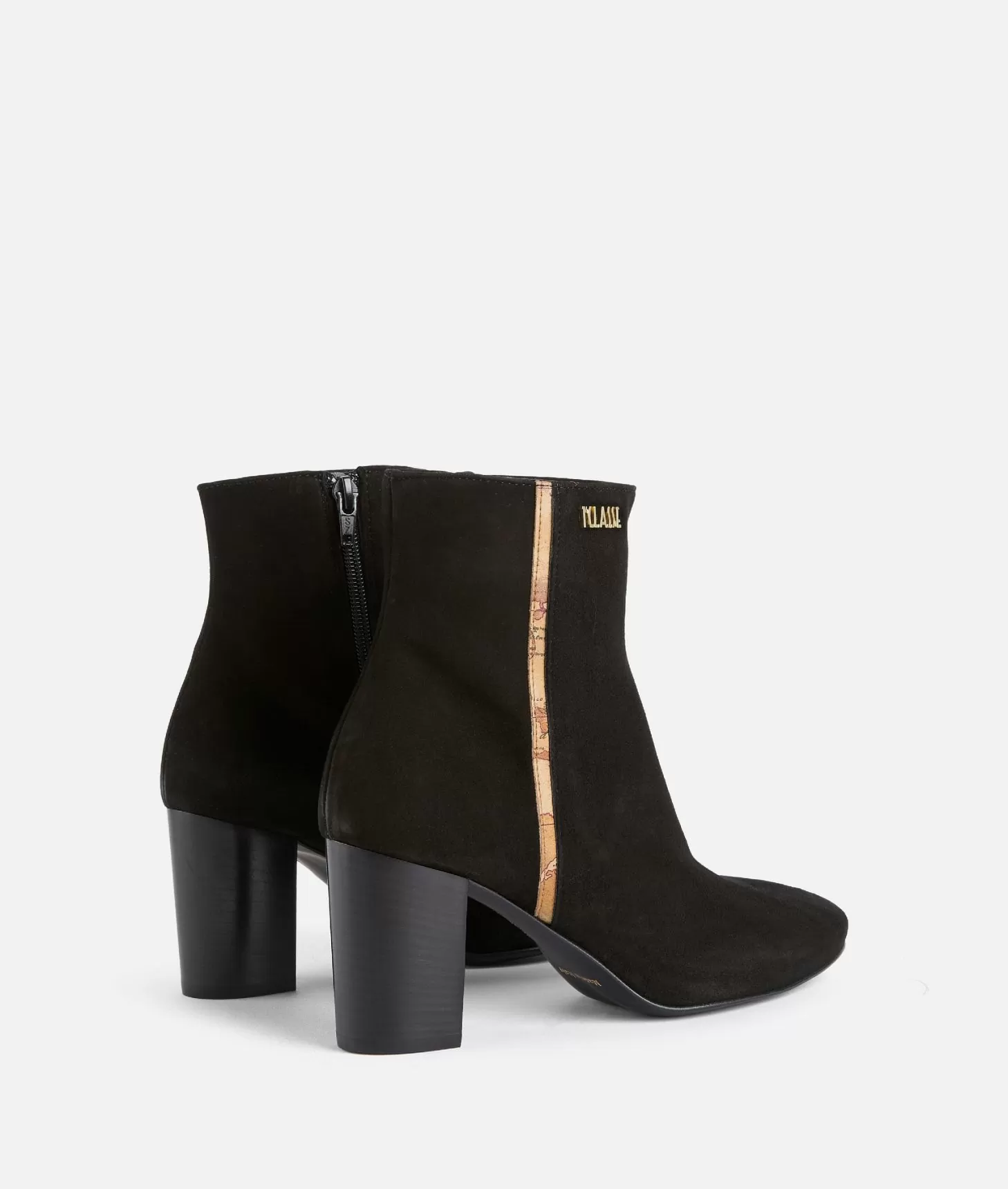 Alviero martini 1a classe Tronchetti in pelle scamosciata con logo 1ᴬ Classe Neri Spedizione gratuita