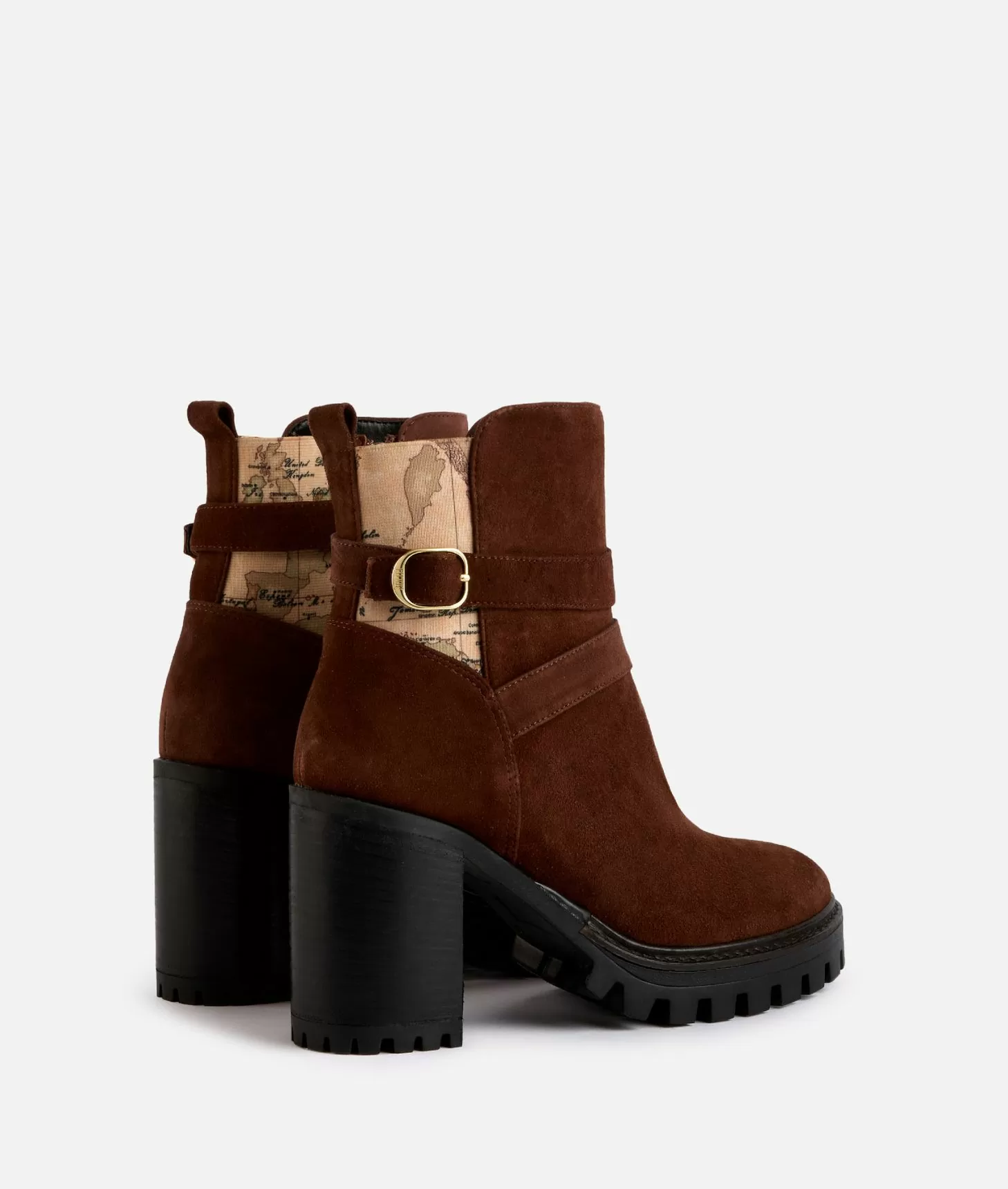 Alviero martini 1a classe Tronchetti in pelle scamosciata con elastici Geo Classic Castagna Negozio online di fabbrica