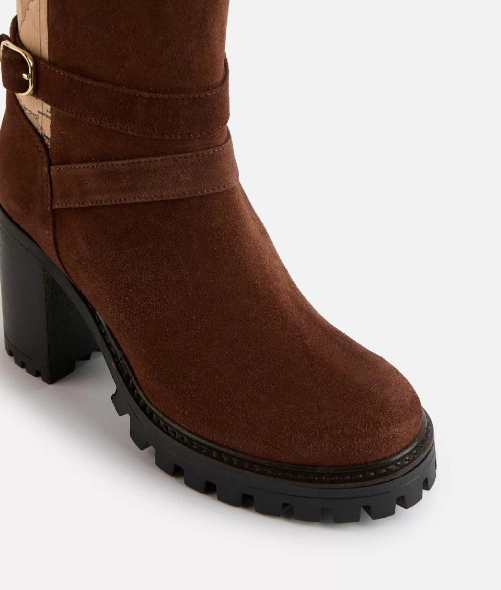 Alviero martini 1a classe Tronchetti in pelle scamosciata con elastici Geo Classic Castagna Negozio online di fabbrica