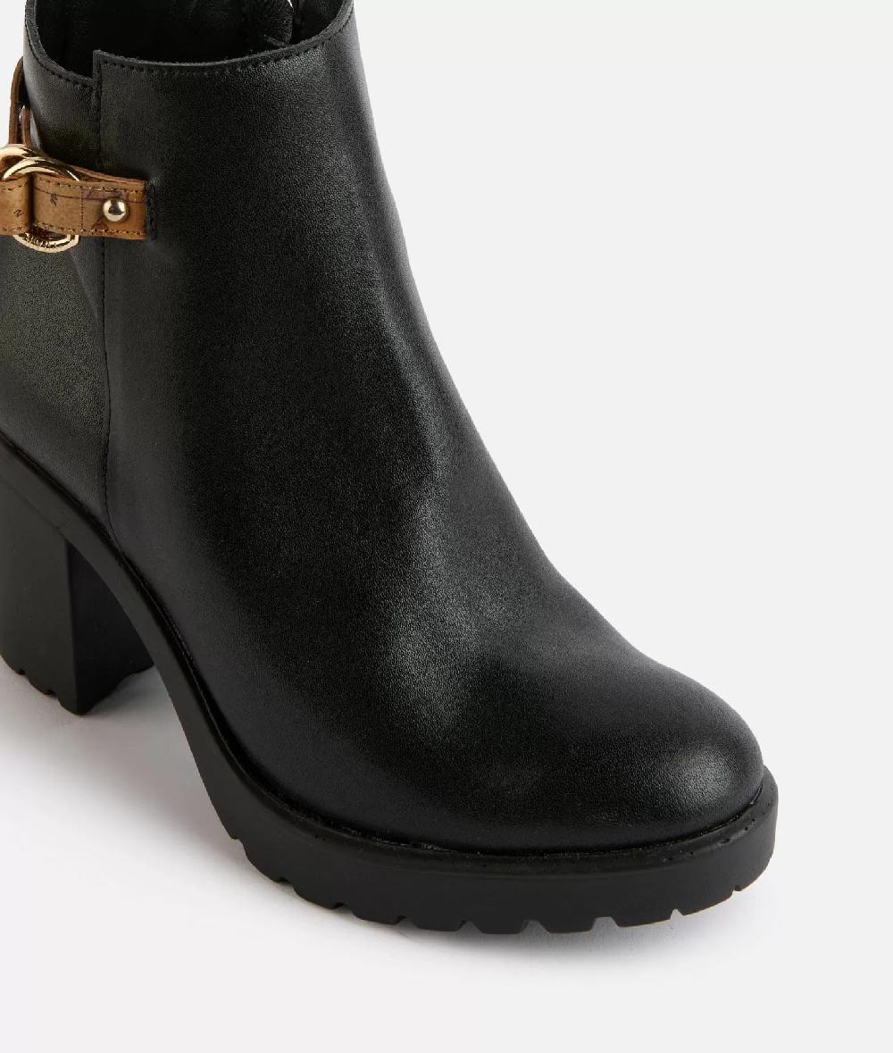 Alviero martini 1a classe Tronchetti in pelle liscia con cinturino Geo Classic Neri Comprare a buon mercato