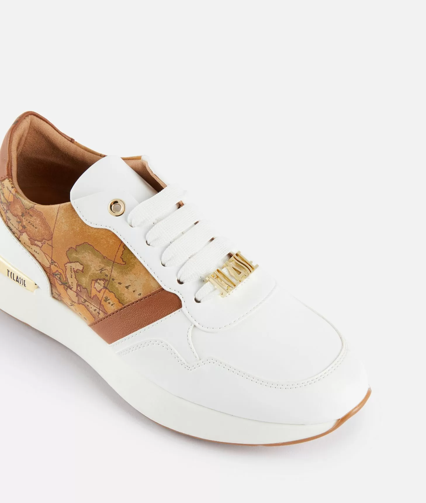 Alviero martini 1a classe Running in eco nappa con passalaccio 1ᴬ Classe Bianche Offerta San Valentino