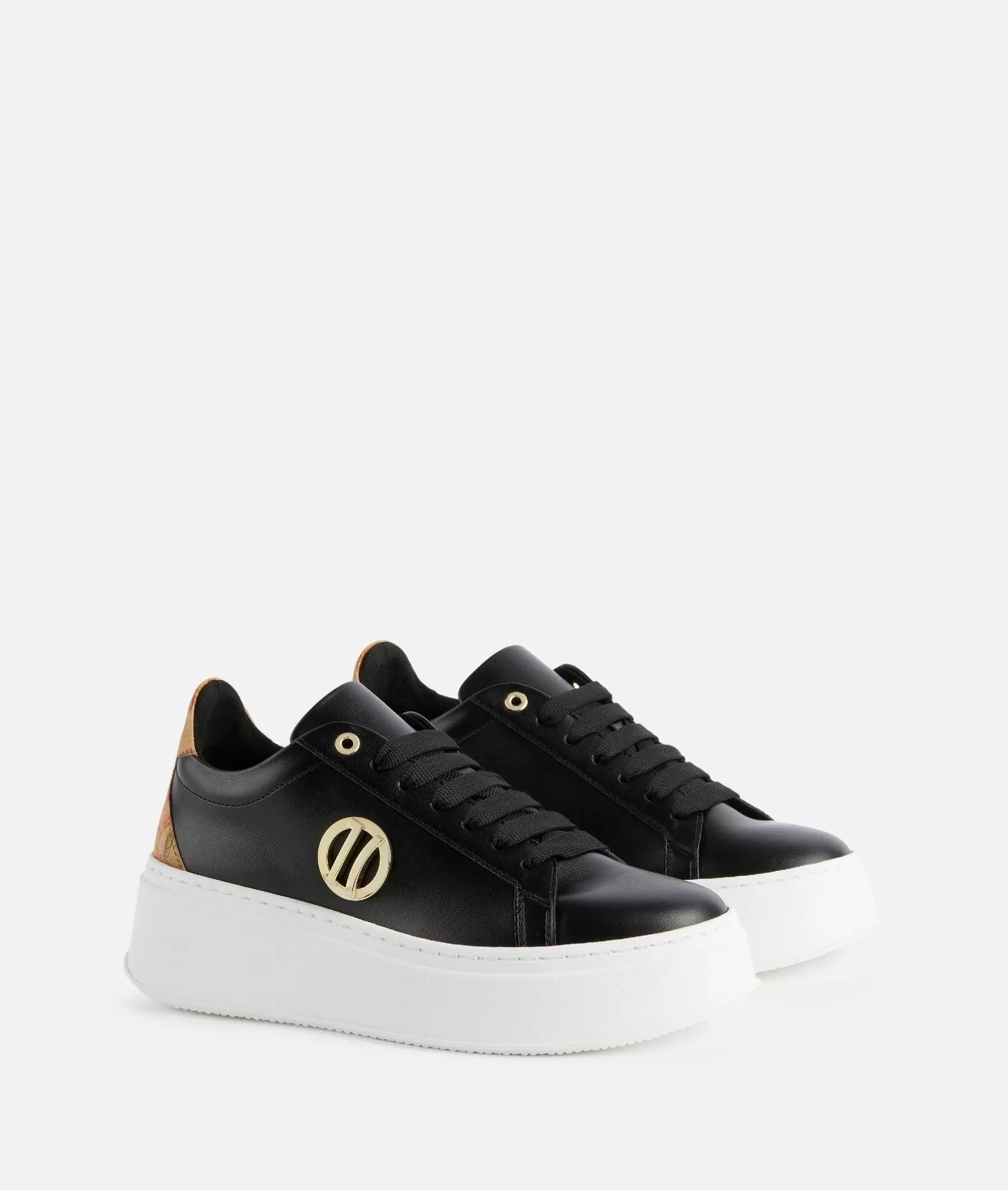 Alviero martini 1a classe Sneakers zeppate in eco nappa con dettaglio 1C Nere Bestseller