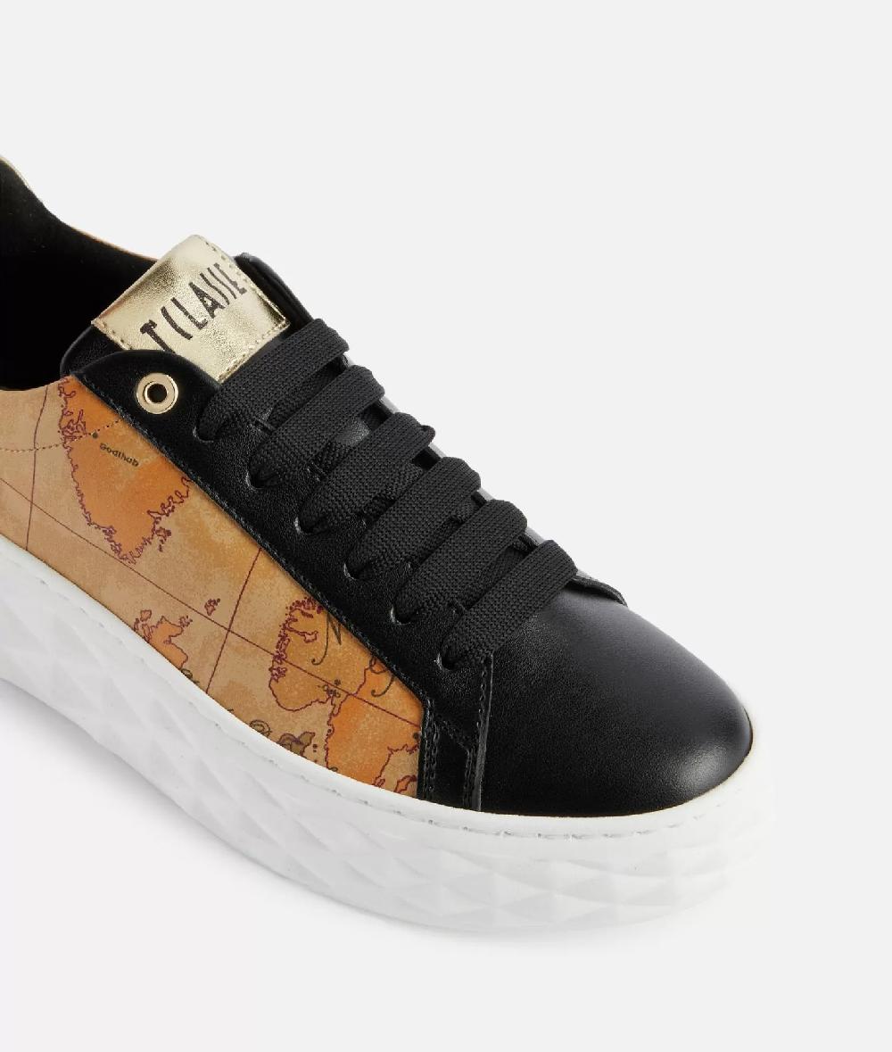 Alviero martini 1a classe Sneakers in eco nappa con lati Geo Classic Nere Enormi risparmi