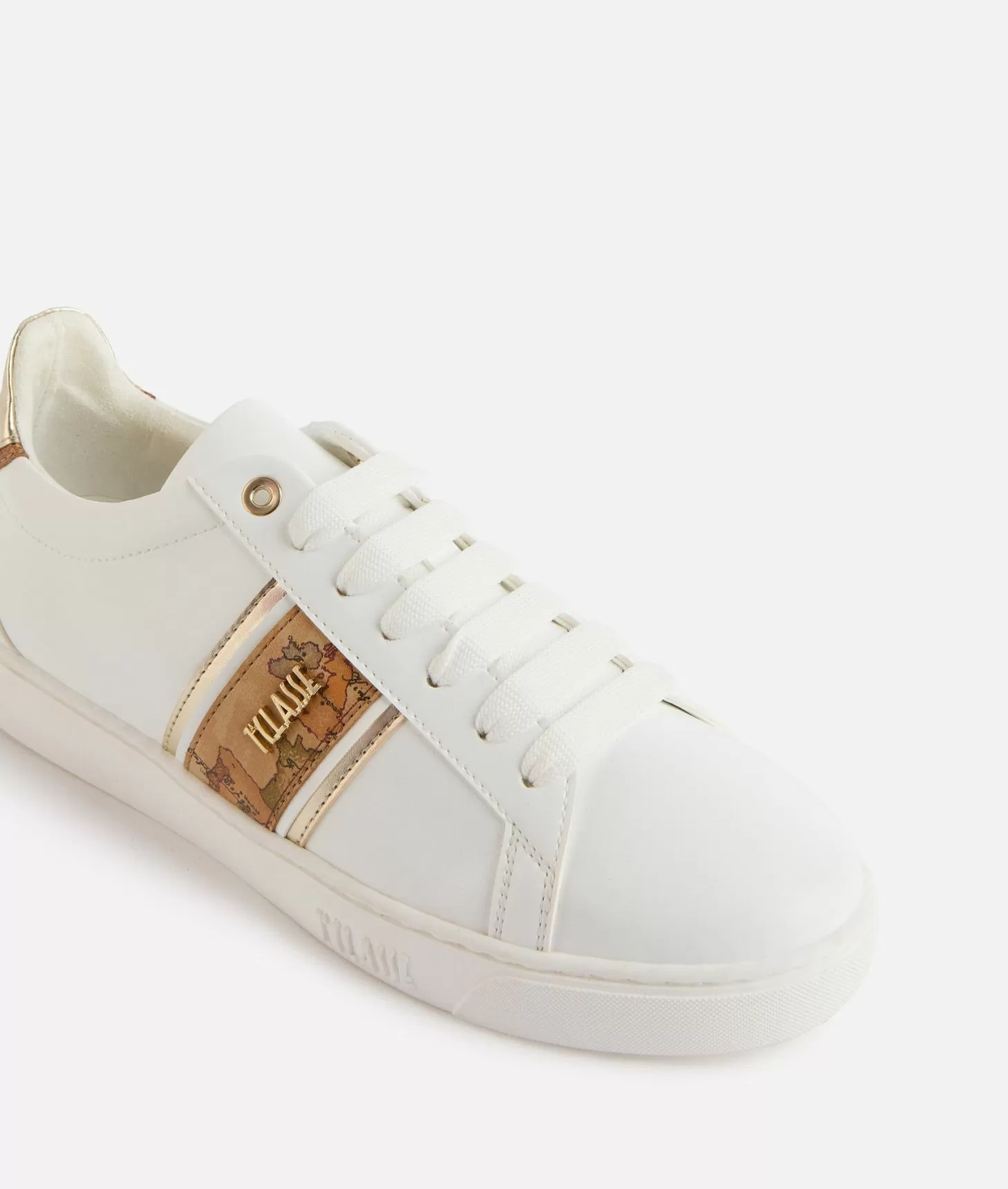 Alviero martini 1a classe Sneakers in eco nappa con banda Geo Classic Bianche Ultimi tre giorni